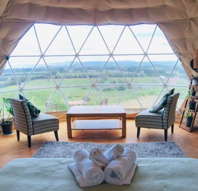 1 Waipu Off-Grid Eco Seaview Geodesic Glamping Dome Otel Dış mekan fotoğraf