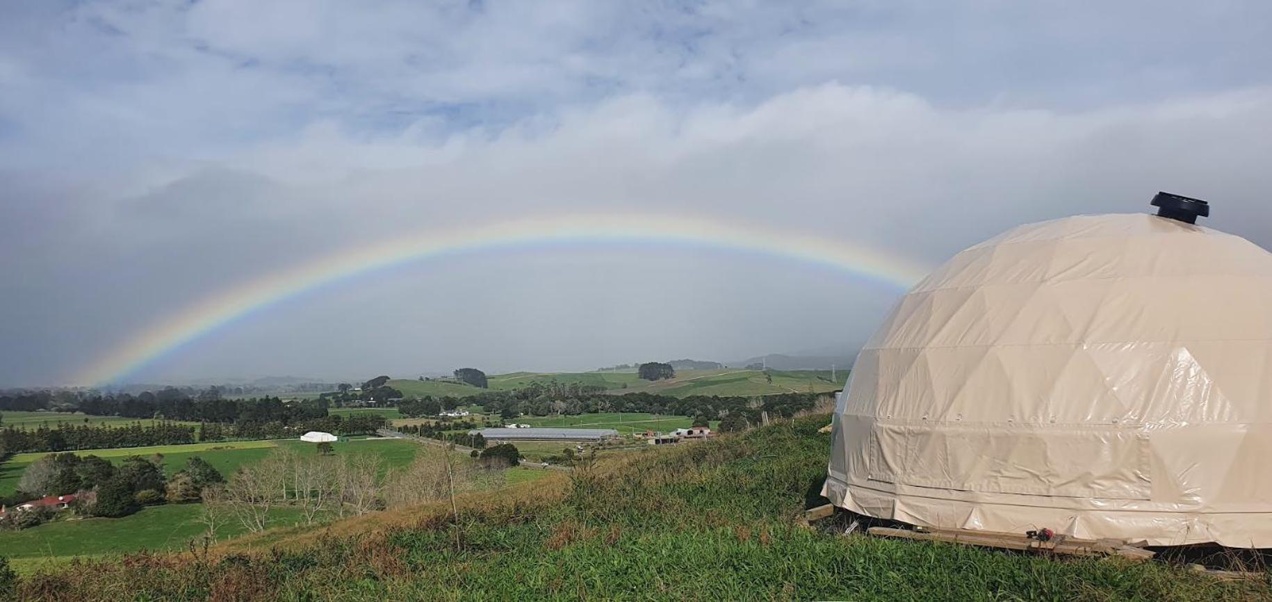 1 Waipu Off-Grid Eco Seaview Geodesic Glamping Dome Otel Dış mekan fotoğraf